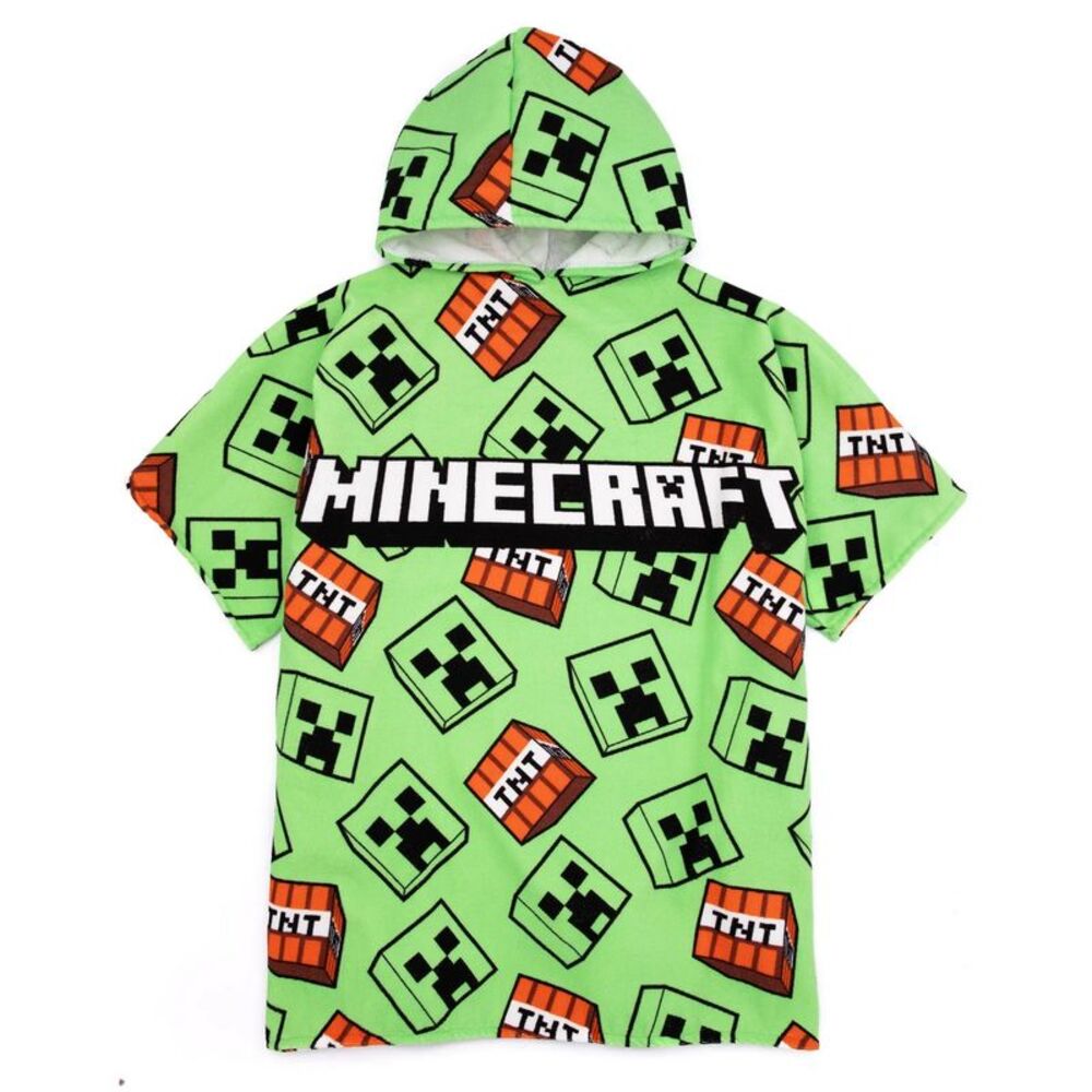 Minecraft Boys Creeper  Towel / Green/Black/White